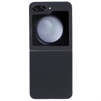 Aramid Fiber Phone Case for Samsung Galaxy Z Flip5 5G , 6D Fine Carbon Fiber Texture Phone Cover