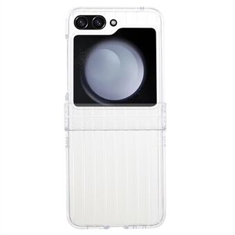 For Samsung Galaxy Z Flip5 5G Luggage Case Striped Design Phone Case Hard PC Clear Cover