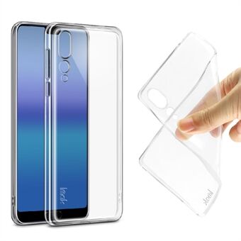 IMAK Stealth Case Clear 0.7mm TPU Back Case + Screen Protector for Huawei P20 Pro