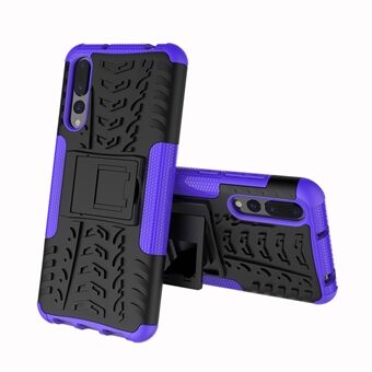 For Huawei P20 Pro Anti-slip PC + TPU Hybrid Case with Kickstand