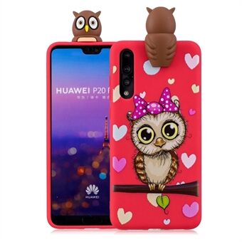 3D Cute Doll Pattern Printing TPU Back Phone Case for Huawei P20 Pro