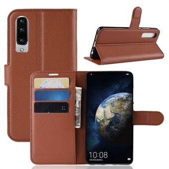 Litchi Texture Wallet Stand Leather Protective Case for Huawei P30