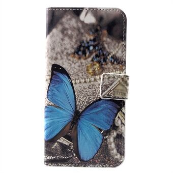 Patterned Card Holder Stand Leather Case for Huawei P30