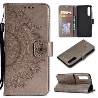 For Huawei P30 Mobile Case Mandala Flower Wallet PU Leather Case