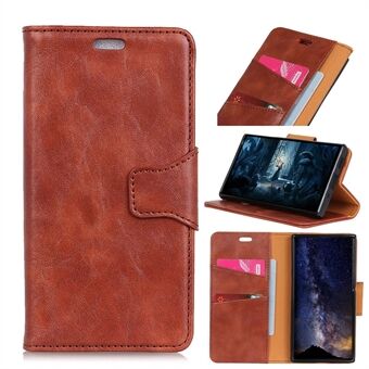 Crazy Horse Split Leather Wallet Stand Phone Case for Huawei P30 Pro