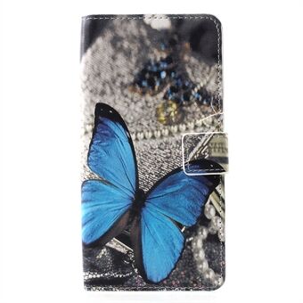 Patterned PU Leather Wallet Stand Protective Case for Huawei P30 Pro