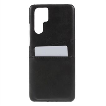 [Double Card Slots] PU Leather Coated PC Protection Case for Huawei P30 Pro