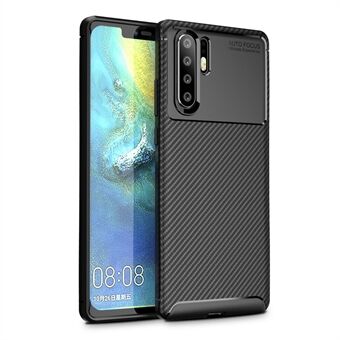 For Huawei P30 Pro Carbon Fiber Texture Shockproof TPU Cell Phone Case