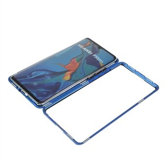 Shock-proof Magnetic Installation Metal Frame + Tempered Glass Alll-round Protective Phone Shell for Huawei P30 Pro