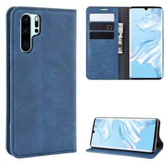 Vintage PU Leather Auto-absorbed Phone Casing for Huawei P30 Pro