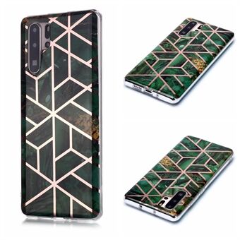 Marble Pattern Rose Gold Electroplating IMD TPU Phone Case for Huawei P30 Pro