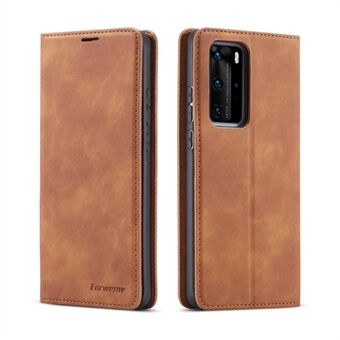 FORWENW Fantasy Series Silky Touch Leather Wallet Case for Huawei P40 Pro