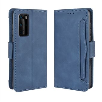 Multiple Card Slots Leather Wallet Stand Shell for Huawei P40 Pro