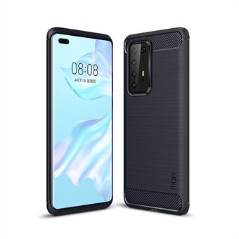 MOFI Brushed TPU Carbon Fiber Cell Phone Case for Huawei P40 Pro/P40 Pro+