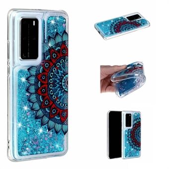 Pattern Printing Glitter Powder Quicksand TPU Back Shell for Huawei P40 Pro