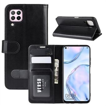 Crazy Horse Skin with Leather Wallet Case for Huawei nova 6 SE/nova 7i/P40 Lite