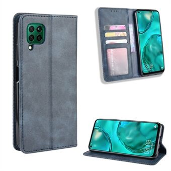 Vintage Style Leather Wallet Stand Case for Huawei P40 lite/nova 7i/nova 6 SE