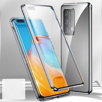 Metal+Tempered Glass with Mirror Phone Case for Huawei P40 Pro+