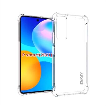 ENKAY HAT PRINCE Frosted Anti-slip Cover Shockproof Clear TPU Case for Huawei P smart 2021 / Y7a