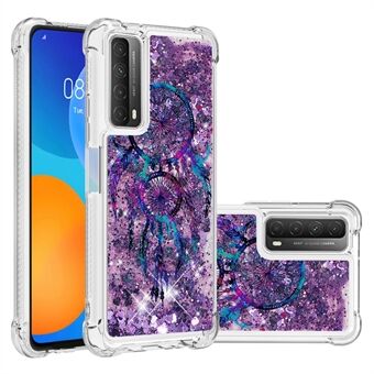 Patterned Quicksand Shockproof Protector for Huawei P smart 2021/Y7a TPU Cover