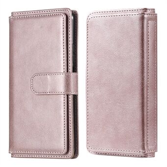 Multi-function Wallet Design 10 Card Slots Leather Cell Phone Protective Shell Case for Huawei P smart 2021 / Y7a