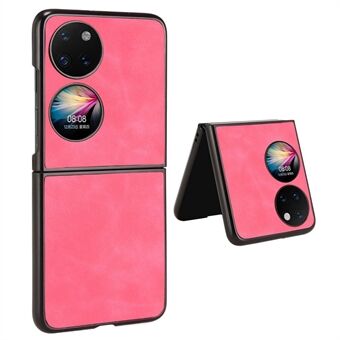 For Huawei P50 Pocket / Pocket S Anti-scratch Phone Case Skin-touch Feeling Textured PU Leather Coated PC Mobile Phone Cover