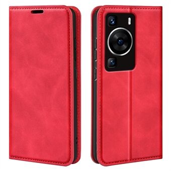 For Huawei P60 PU Leather Flip Wallet Case Skin-touch Stand Cell Phone Cover