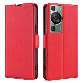 Shockproof Phone Case for Huawei P60 / P60 Pro PU Leather Anti-Drop Flip Cover with Card Slot Stand