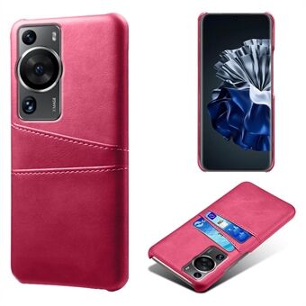 For Huawei P60 / P60 Pro Phone Case Dual Card Slots Shockproof PU Leather+PC Cover