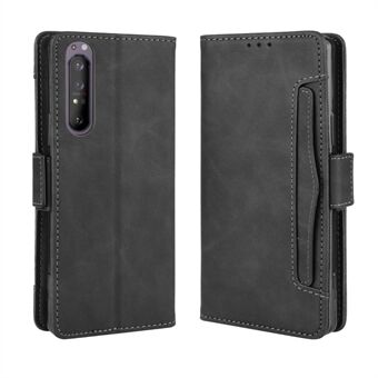 Leather Shell with Multiple Card Slots for Sony Xperia 1 II