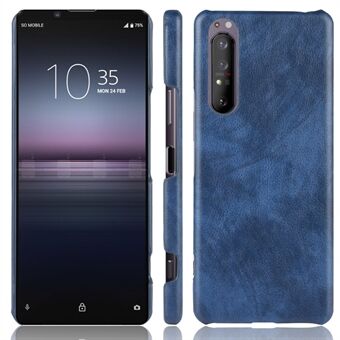 Litchi Skin Leather Coated Hard PC Stylish Case for Sony Xperia 1 II