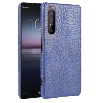 Crocodile Texture PU Leather Coated PC Phone Cover for Sony Xperia 1 II