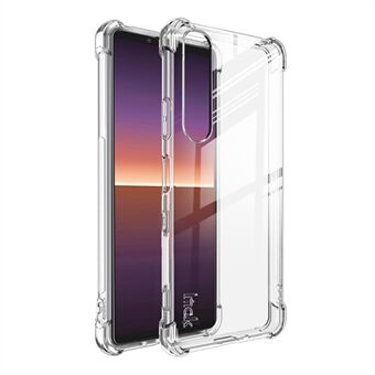 IMAK Well-Protected TPU Soft Case + Ultra Clear Screen Protector for Sony Xperia 1 III 5G - Transparent