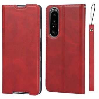 Leather Stand Case with Card Slot for Sony Xperia 1 III 5G