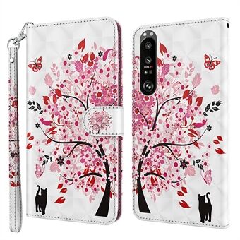 Pattern Printing Wallet Leather Protector Cover for Sony Xperia 1 III 5G