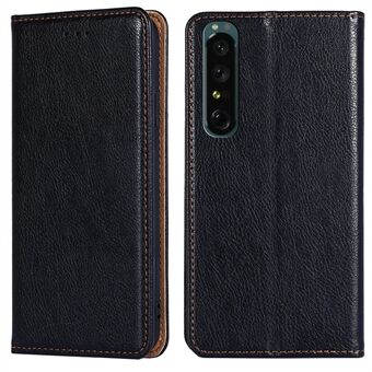 For Sony Xperia 1 IV PU Leather Wallet Phone Case Anti-scratch Stand Phone Cover Wallet Magnetic Auto Closure Protector