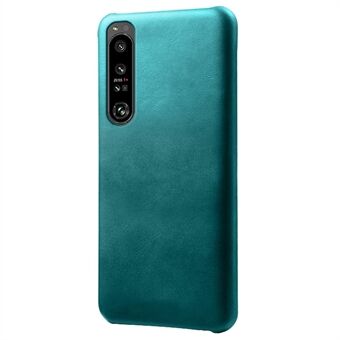 For Sony Xperia 1 IV Anti-fall Phone Cover Scratch-resistant Textured PU Leather Coated PC Phone Case