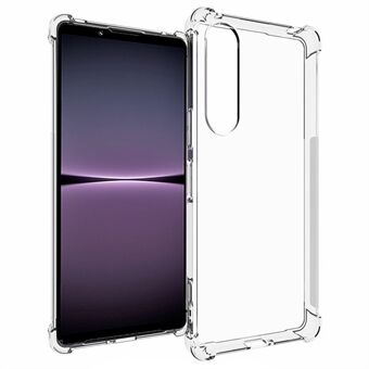 For Sony Xperia 1 V Anti-drop Anti-skid Phone Case Flexible TPU Transparent Protective Cover