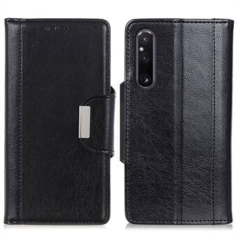 Wallet Phone Case for Sony Xperia 1 V Shockproof Cover PU Leather Folio Flip Phone Cover