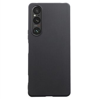 Matte TPU Phone Case for Sony Xperia 1 V Slim Case Anti-Drop Cell Phone Protective Cover - Black