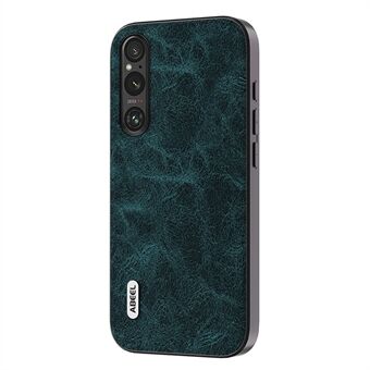 ABEEL Slim Phone Case for Sony Xperia 1 V Shockproof Cover Litchi Texture PU Leather+PC+TPU Phone Shell