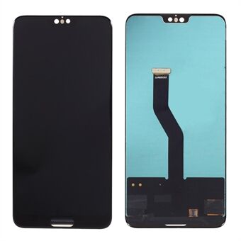 LCD Screen and Digitizer Assembly Replacement (TFT Version, Smaller Screen Size) (without Logo) for Huawei P20 Pro - Black