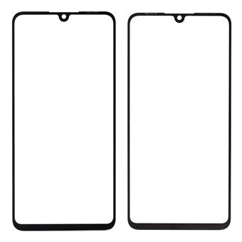 For Huawei P30 Lite Front Screen Glass Lens with Frame Replacement Part - Black