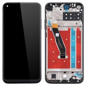 Grade C LCD Screen and Digitizer Assembly + Frame Replacement Part (without Logo) for Huawei P40 lite E / Y7p (2020) - Black