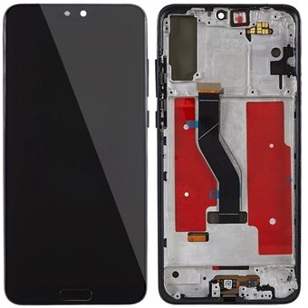 For Huawei P20 Pro Grade C OLED Screen and Digitizer Assembly + Frame Part (without Logo) - Black