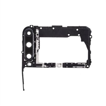 OEM Rear Camera Lens Ring Cover + Motherboard Shield Cover for Huawei P40 lite E / Honor Play 3 - Black