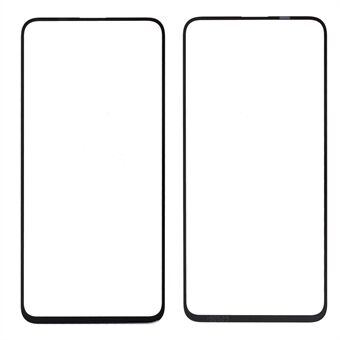 For Huawei Honor 20/nova 5T Front Screen Glass Lens with Frame Replacement Part - Black