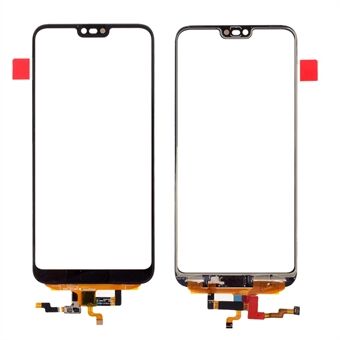 OEM Digitizer Touch Screen Glass Replacement with Fingerprint Button Flex Cable for Honor 10 (without Logo) - Black