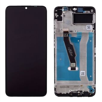 Grade B LCD Screen Display Digitizer Assembly + Frame (without Logo) for Huawei Enjoy 10e/Y6p/Honor 9A - Black