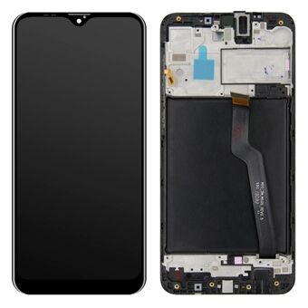 OEM LCD Screen and Digitizer Assembly + Frame Part (without Logo) for Samsung Galaxy A10 A105 A105F - Black